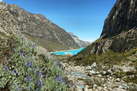 Paron lake, Ancash province, Peruの写真素材