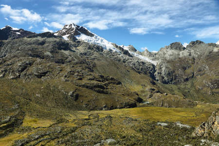 Mt Chopicalqui (6354m) from Laguna 69 trail, Ancash province, Peru