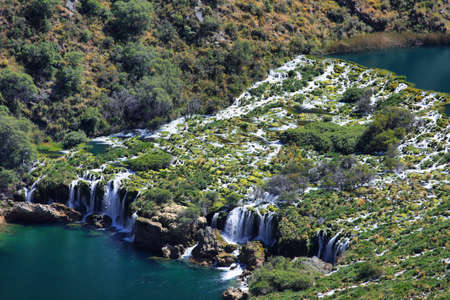 Clear waters of Cañete river near Vilca village, "Reserva paisajística Nor Yauyos-Cochas", Peruの写真素材