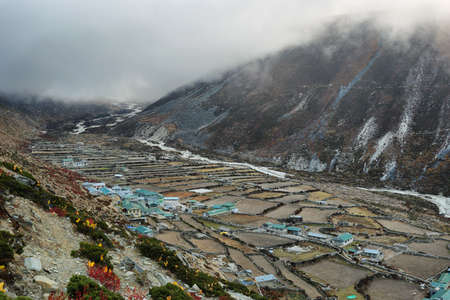 Dingboche village in EBC trekking in Nepal