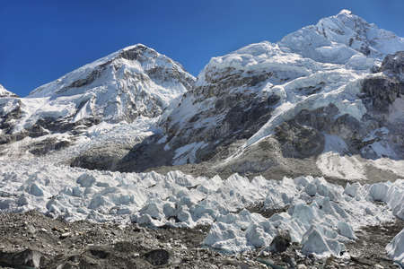 Views from Everest Base Camp, Nepalの写真素材