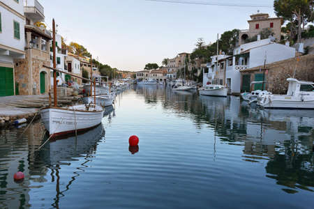 Majorca, Spain - November 18, 2017: Fishermen village Cala Figuera in tourist Balearic island of Mallorca, Spainのeditorial素材