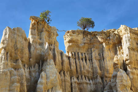 Les orgues d'ille sur tet, Languedoc-Roussillon, Pyrenees-Orientales, France.