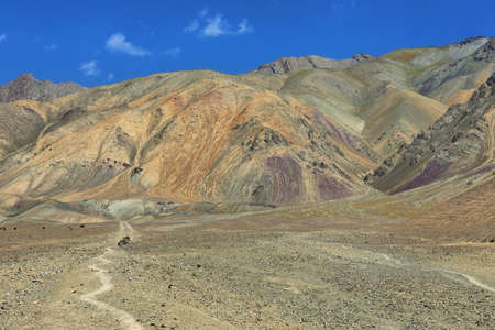 Colorful mountain views near Lamayuru monastery, Ladakh region, Indiaのeditorial素材