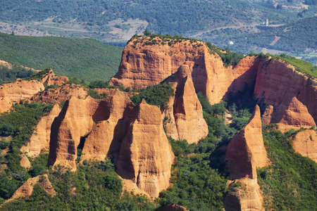 Las Medulas red mountains, Leon, Spain