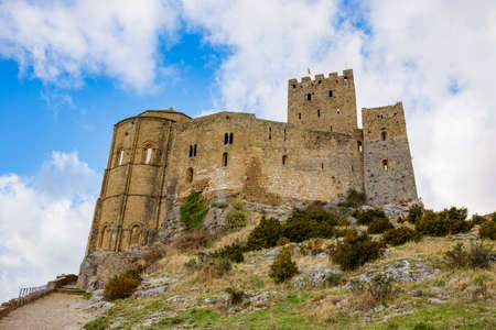 Loarre Castle, Huesca Province, Aragon, Spainの写真素材