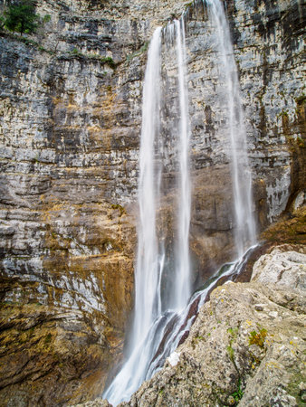 Mundo river birth near Riopar, Albacete, Castilla la Mancha, Spainの写真素材