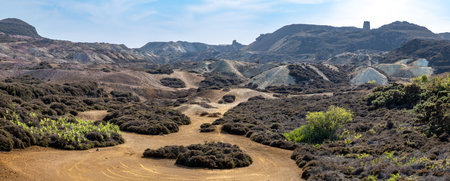 Copper Kingdom in Parys mountain, Wales, United Kingdomの写真素材