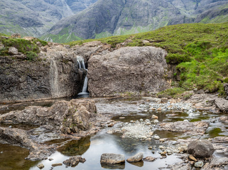 Fairy pools, Isle of Skye, Scotland, United Kingdomの写真素材