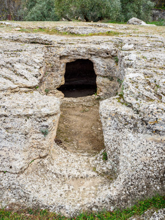 Sierra Martilla Archaeological site in Granada, Andalusia, Spainの写真素材