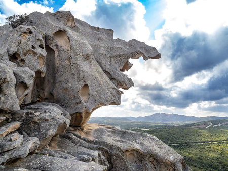 Capo d Orso rock in Palau, Sardinia island, Italy