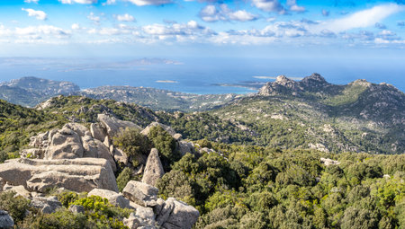 Grande Pevero beach near Porto Cervo, Sardinia island, Italyの写真素材