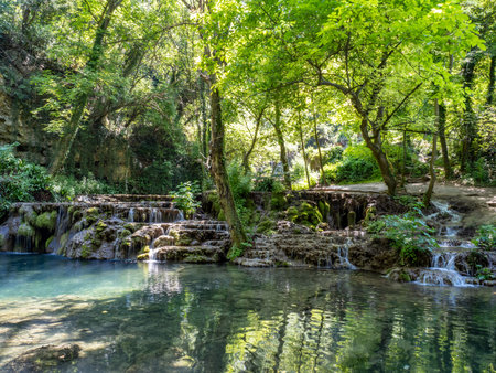 krushuna waterfalls in Northern Bulgariaの写真素材