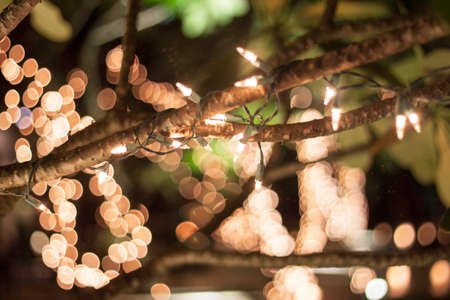 Bright blurred circles brown tone background