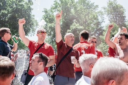 Liverpool, fan club UEFA Champions League Final, Olimpiyskiy National Sports Complex Stadium, Kiev,...