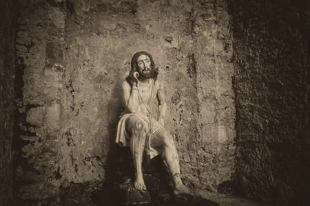 size of an afflicted Christ Which dates from the sixteenth century.の写真素材