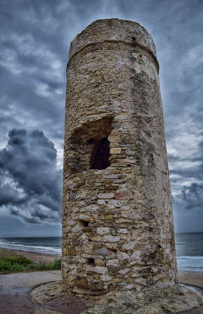 watchtowers that filled the Atlantic coast to the defense of territory.の写真素材
