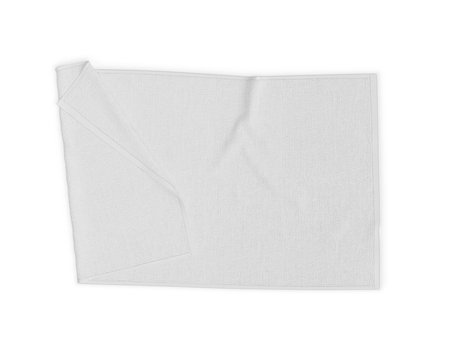 Rectangular Beach Towel on white backgroundの写真素材