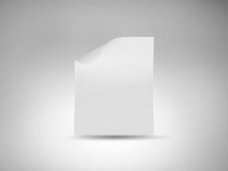 Poster on white backgroundの写真素材
