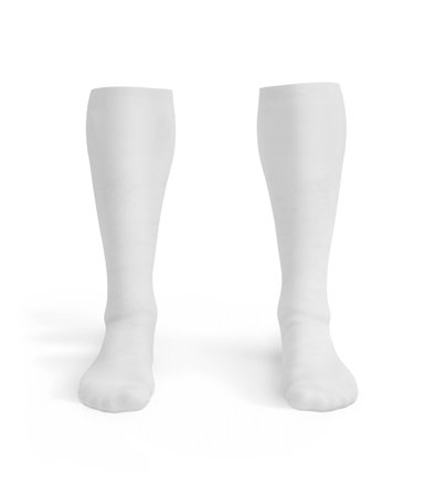 Soccer Socks on white backgroundの写真素材