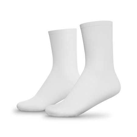 Socks Half Side on white backgroundの写真素材