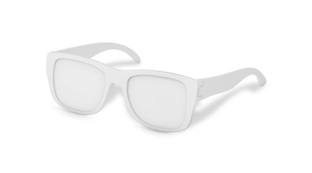 Sunglasses on white backgroundの写真素材