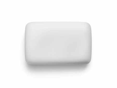 soap on white backgroundの写真素材