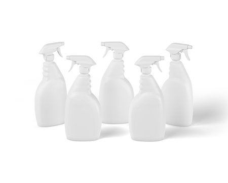 Bottle Cleaners on white backgroundの写真素材