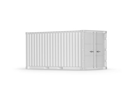 Container on white backgroundの写真素材