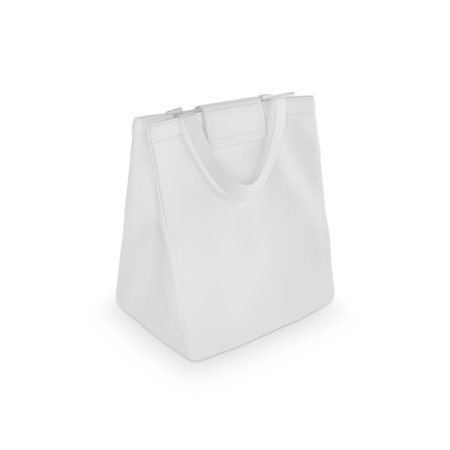 Foldable Lunch Bag on white backgroundの写真素材