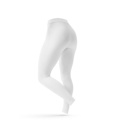 Sideway leggings on white backgroundの写真素材