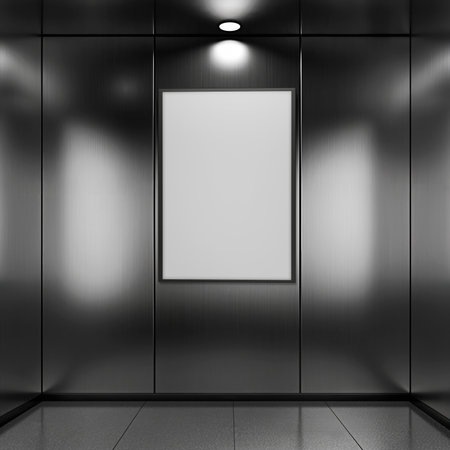 High-Resolution Elevator Display Screen with Real-Time Updates and Sleek Design for Modern Buildingsの写真素材
