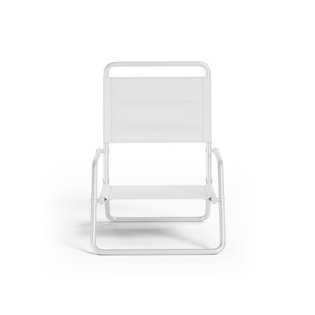 Portable Lightweight Beach Chair for Relaxation and Sunbathingの写真素材