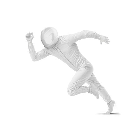 Dynamic Pilot Racing Suit Running Mockup Designの写真素材