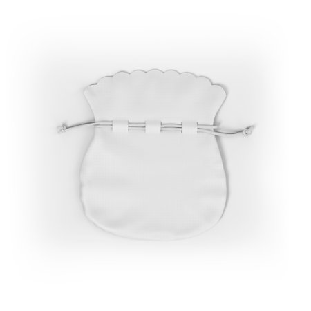 Jewelry Drawstring Bag Mockup for Elegant and Luxury Product Presentationの写真素材