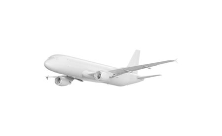 Airplane Mockup for Elegant and Professional Aviation Presentationの写真素材