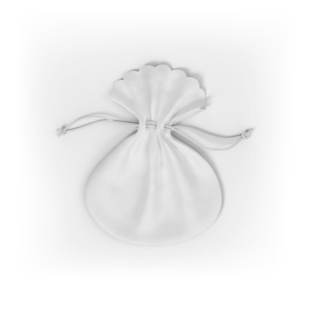 Jewelry Drawstring Bag Mockup for Elegant and Luxury Product Presentationの写真素材