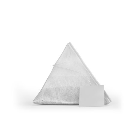 Elegant Tea Bag with Label Mockup for Branding and Packagingの写真素材
