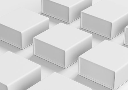 Elegant Luxury Magnetic Box Set Mockup Presentationの写真素材