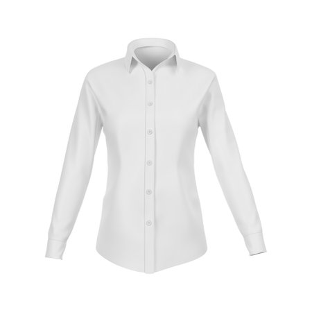 Long sleeve female shirt - Front Viewの写真素材