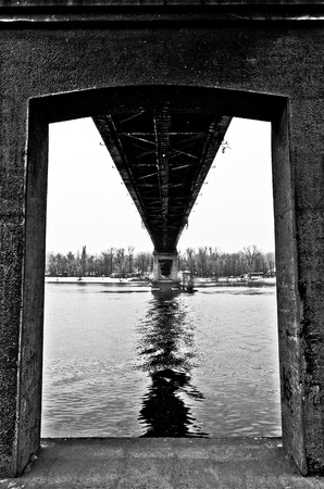 The footbridgeの写真素材