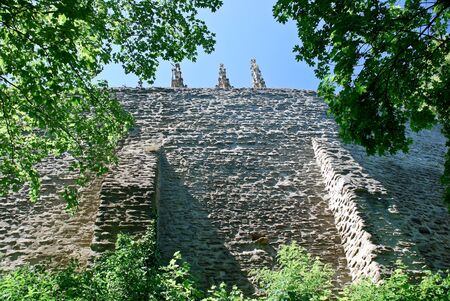 The wall of the Cathedral of the Holy Virgin Barbaraのeditorial素材