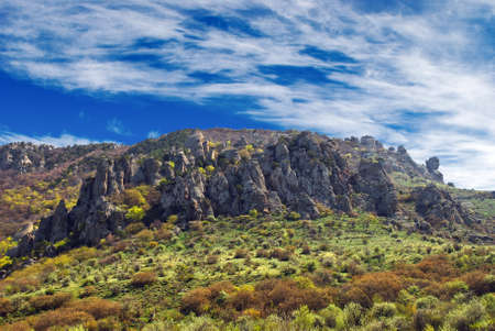 Valley of the Ghosts, Crimeaの写真素材