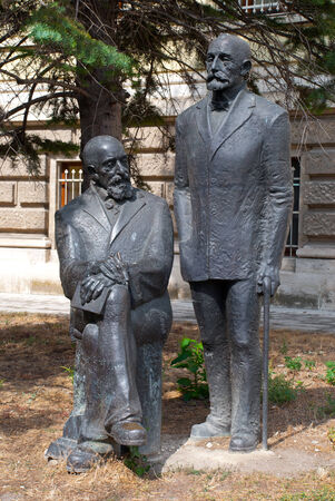 Monument near Archaeological Museum in Varna, Bulgariaのeditorial素材
