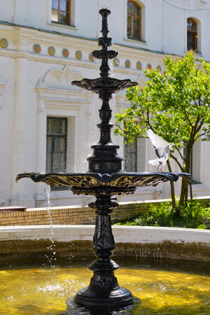 Fountain of holy water at Lavra, Kiev Ukraineの写真素材