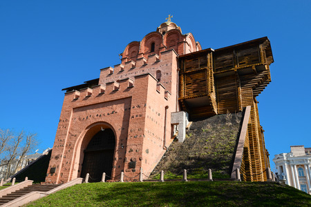 Golden Gate, a major landmark of Ancient Kyivのeditorial素材