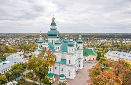 Chernihiv, Ukraine - October 19, 2016: St. Catherine's Church, Chernihiv Ukraine Europe European cultural monuments.Early 18th century. Chernihiv is one of oldest cities of Kievan Rusのeditorial素材