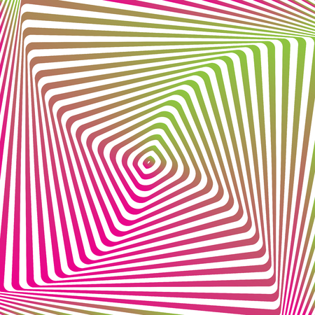 Optical illusion background with modern geometric abstract pattern.のイラスト素材