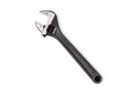 Close Up of an Spanner wrench isolated on a white background.