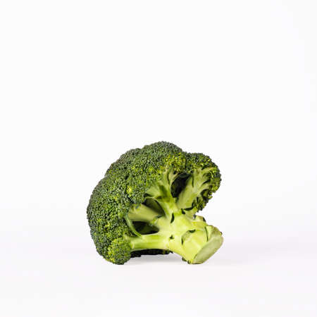 Fresh Large Broccoli isolated on white background